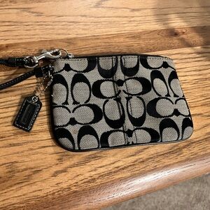 Coach Black Wristlet